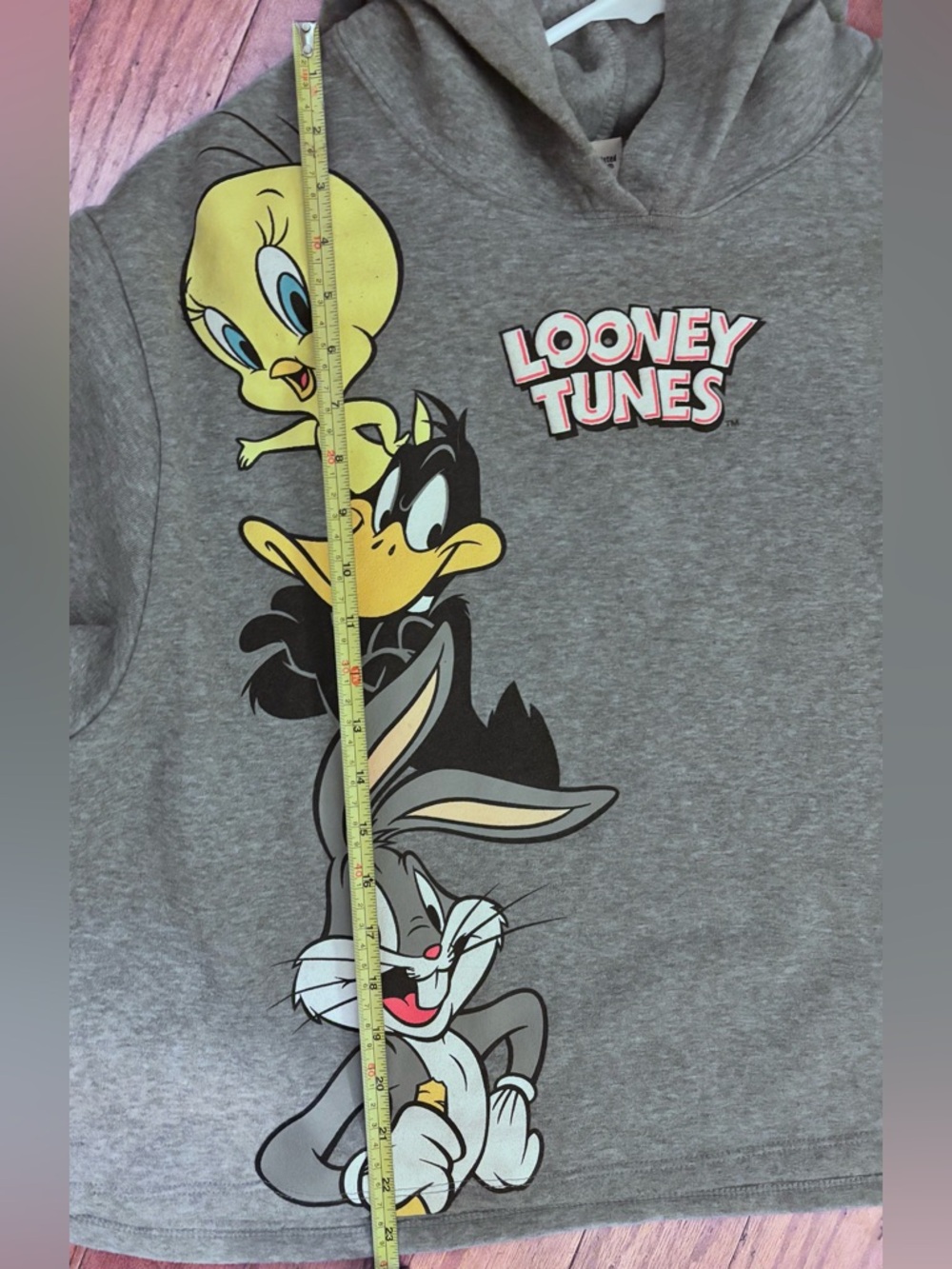 Warner Bros. Looney Tunes Gray Sweatshirt - Picture 7 of 9